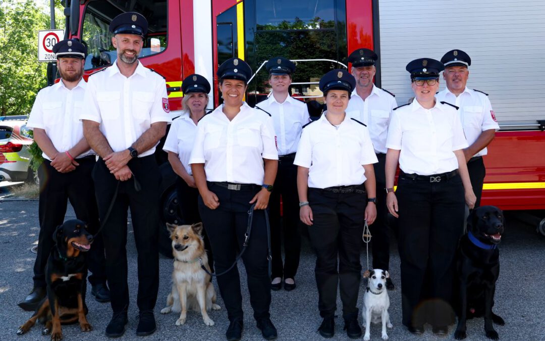 Fotoshooting mit der Feuerwehr Hochbrück